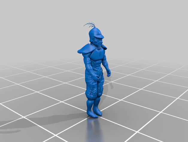 knight figur ritter 3D print model - Mito3D