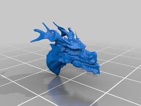 hookdragon bobafps drache dragon Kopf 3d print model - Mito3D