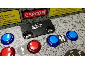 arcade1up usb button plate arcade 1up 3d print model - Mito3D