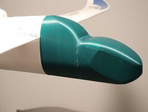 3d-gedruckte Nase rc Flugzeug sky surfer 140cm epo pnp v2 blau aktualisiert 19122019 3d print model - Mito3D