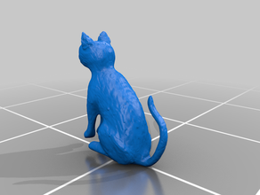 cat bobfps silhouette kater katze 3d print model - Mito3D