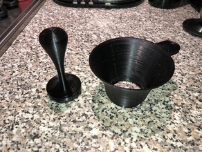 coffee feeder adapter funnel machine cone mill 3d print model - Mito3D
