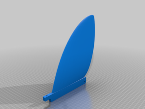 planche de surf d-fin 3d print model - Mito3D