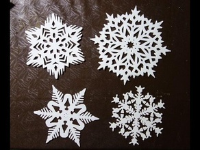 snowflakes cristmas new year snowflake 3d print model - Mito3D