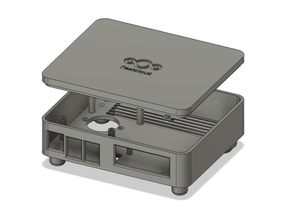 nextcloud cuadro de raspberry pi 4 fanshim unidad disco duro nas servidor 3d print model - Mito3D
