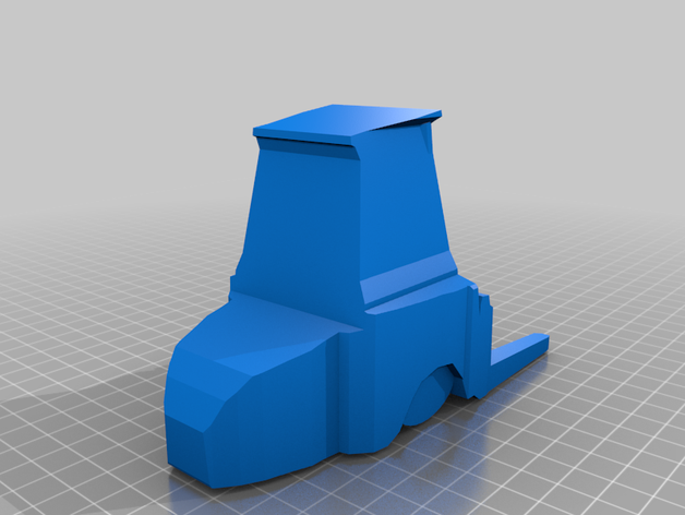 cartoon de empilhadeira fácil impressão 3D print model - Mito3D