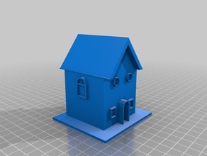 maison 3dmodel entièrement imprimables génériques de modèle toit la fenêtre 3d print model - Mito3D