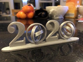 2020 festa de ano novo ornamento balancins newyear2020 3d print model - Mito3D