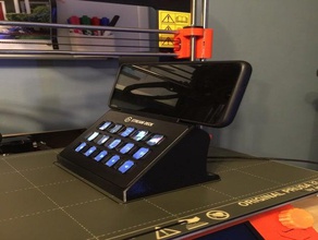 elgato streamdeck telefon standı düğmeleri bilgisayar ekran klavye monte edin periferik dur stream usb 3d print model - Mito3D