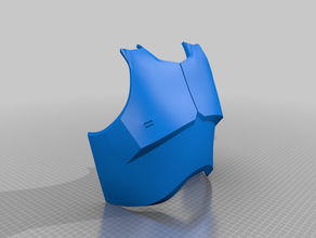 tcw göğüs kiddnee geri zırh 3d print model - Mito3D
