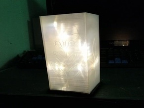 lampe led chaîne de lampara par hilo del l'abat-jour à 3d print model - Mito3D