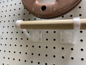 pegboard toilet paper holder 3d print model - Mito3D