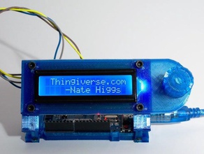 arduino uno regulador w lcd de 2x16 la electrónica pantalla microcontrolador 3d print model - Mito3D