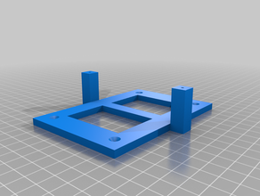 plaque de montage adalm pluton 3d print model - Mito3D