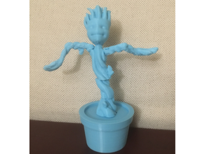 baby groot push puppet 3d print model - Mito3D