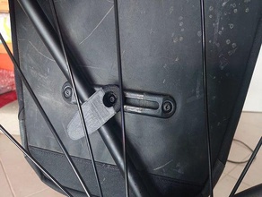 el soporte de la bicicleta maleta gancho retención 3d print model - Mito3D