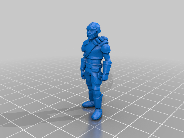 nikto civilian star wars legion scale 3D print model - Mito3D