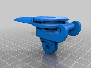 quad lock-gopro-mount-sperren 3d print model - Mito3D