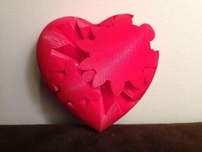 screwless heart gear delta 3d printer diy 3d print model - Mito3D