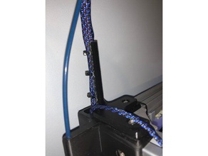 hypercube evolution corner bracket w wire & reverse bowden holder mount cable management e3d titan aero 3d print model - Mito3D