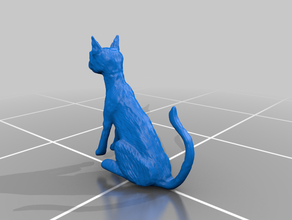 siam kater bobafps cat silhouette 3d print model - Mito3D