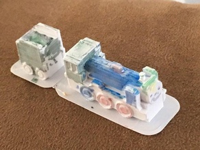mini locomotive tender 3d print model - Mito3D