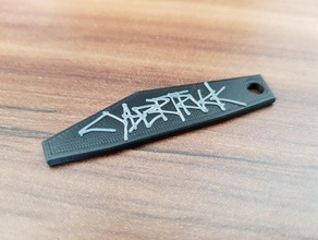 tesla cybertruck keychain - design 1 3d print model - Mito3D