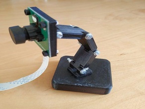 piazza la base della telecamera fotocamera piastra raspberry pi stand 3d print model - Mito3D