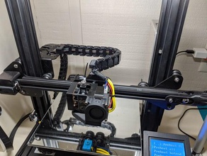 creality 4 wheel x carriage hemera drill guide carriange cr-10 cr10 e3d ender 3 mount template x-carriage 3d print model - Mito3D