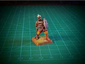 saracen 28mm no supports needed arabic dnd fantasy medieval middle east moor soldier supportless warhammer warrior 3d print model - Mito3D