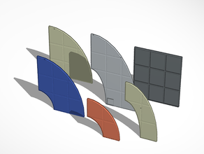 meepleverse terreno plantillas boardgame dnd prop azulejos mesa 3d print model - Mito3D