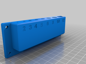 drillbit wallmount holder drill bit 3d print model - Mito3D