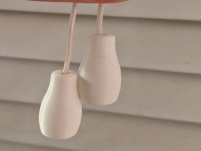 simple blinds rope knob blind knobs 3d print model - Mito3D