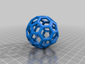 truncated icosahedron engineering geometry math 3d print model - Mito3D