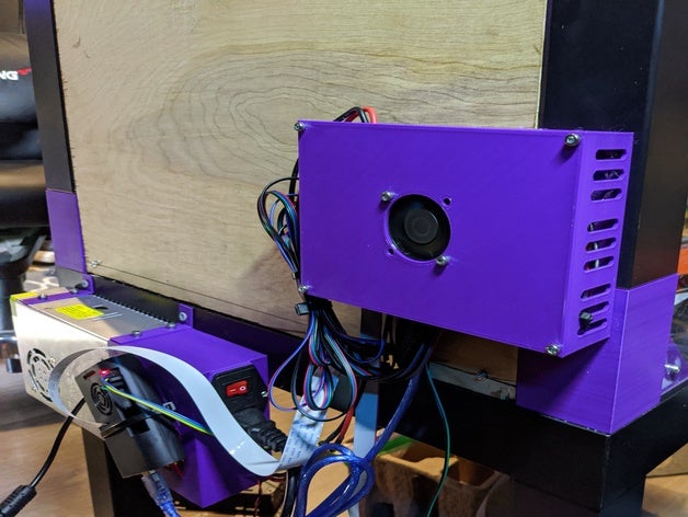 ender 3 placa base + tl suavizadores - caja externa Impresora 3d envolvente caso creality carcasa electrónica la de cubierta 3D print model - Mito3D