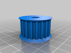 my customized parametric pulley - lots tooth profiles 3d print model - Mito3D