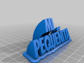 mi peque ita customized 3d print model - Mito3D