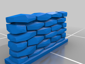 my customized stone wall 3d print model - Mito3D
