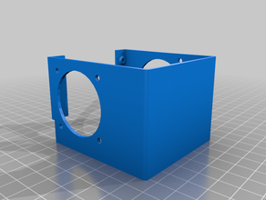 anycubic mega s i3 hotend cubierta de la caja sin nido abeja 3d print model - Mito3D