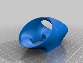 gas mask duct 40mm fan 3d print model - Mito3D