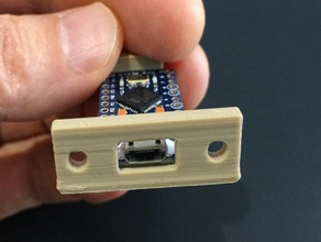 arduino pro-micro panel mount openscad 3d print model - Mito3D