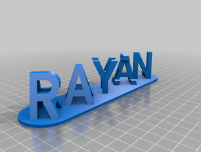ray aah customized 3d print model - Mito3D