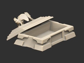 fable sarcophagus functional box anniversary chapters coffin container fantasy lost storage 3d print model - Mito3D