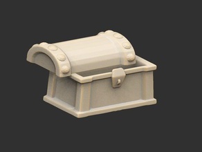 fable silver key chest functional box anniversary chapters container lost 3d print model - Mito3D