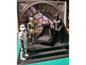 throne room death star diorama 10cm action figures hasbro kenner starwars wars toy 3d print model - Mito3D