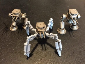 15mm de baja tecnología clanker mech araña las piernas clankers juego mecha en miniatura remache juegos rana rivetfroggames el robot la walker wargame wargaming 3d print model - Mito3D