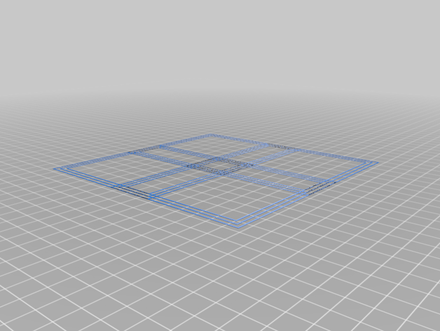 bed leveling grid 3D print model - Mito3D