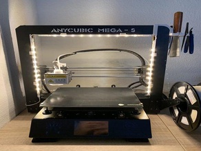 anycubic i3 mega s ikea dioder led strip's holder light strip 3d print model - Mito3D