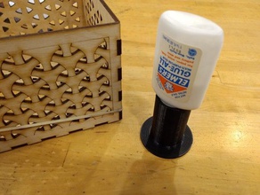 botella de pegamento al revés apoyo elmers el madera 3d print model - Mito3D