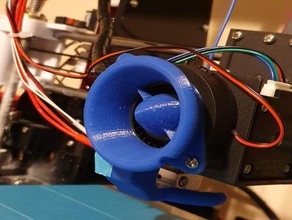 anet a8 fan inlet duct cooling 3d print model - Mito3D